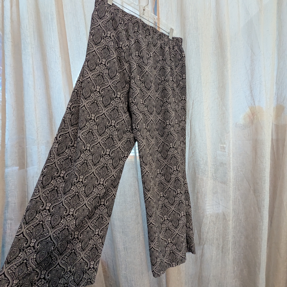 SHEIN Black and White Wide Leg Pants & Jumpsuits